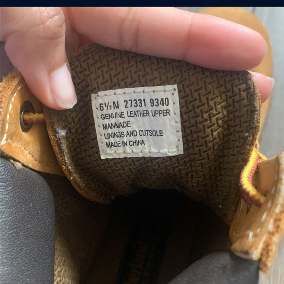 Tan timberland boots size 5.5 men